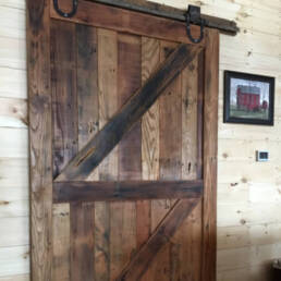 real antique wood barn door 4
